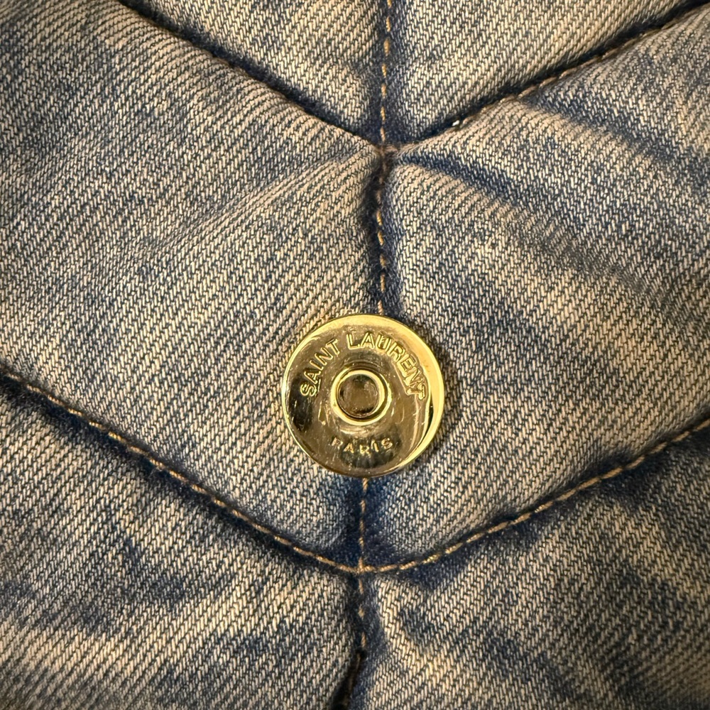 Yves Saint Laurent Blue Denim Lou Lou - Picture 4 of 11